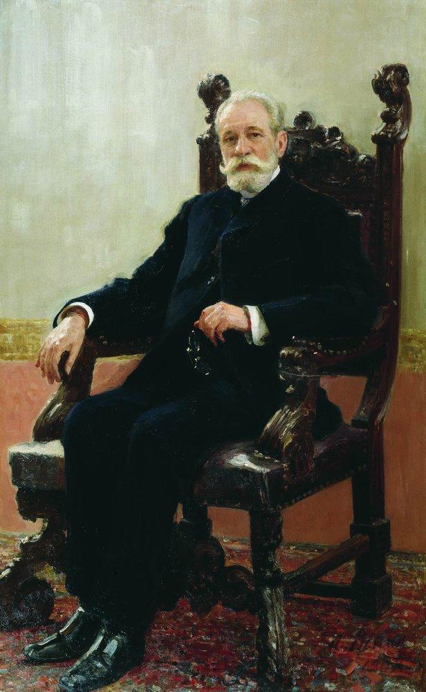 Portrait of the Chairman of the Azov-Don Commercial Bank in St. Petersburg, A.B. Nenttsel (1908).