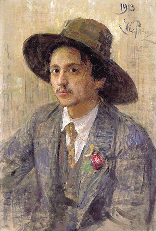 Portrait of the painter Isaak Izrailevich Brodsky (1913).