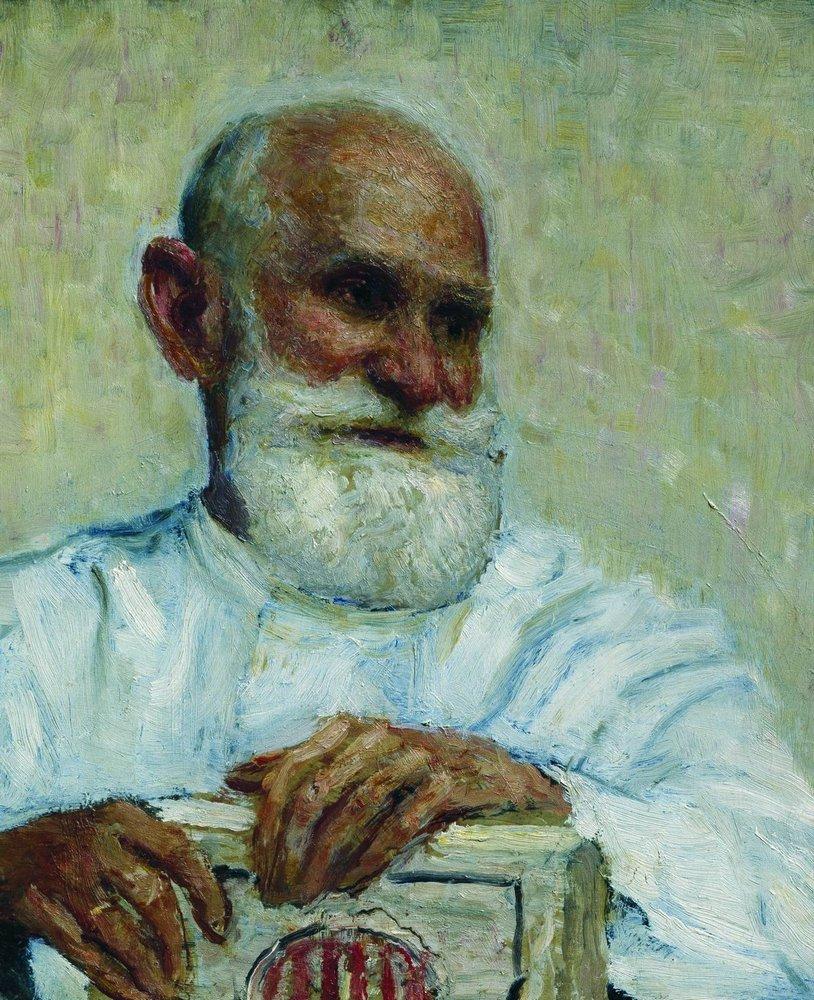 Portrait of the physiologist Ivan Petrovich Pavlov (1924).