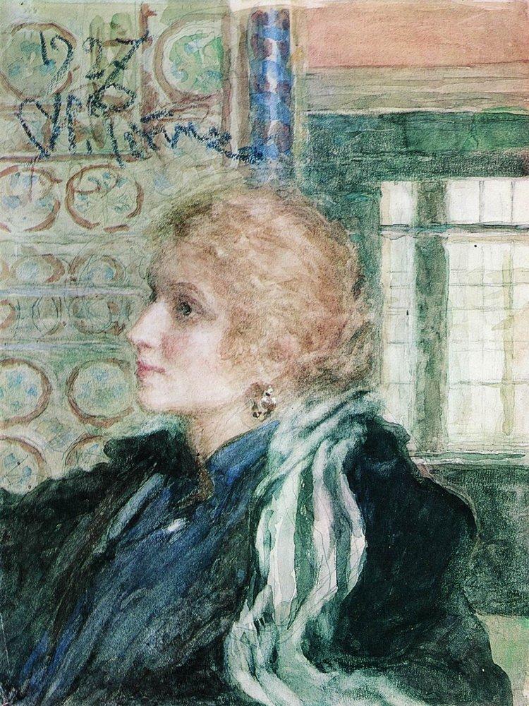 Portrait of Maria Klopushina (1925).