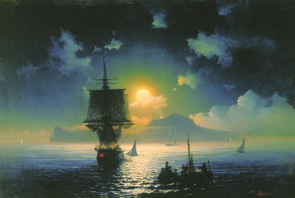 Lunar night on Capri (1841).