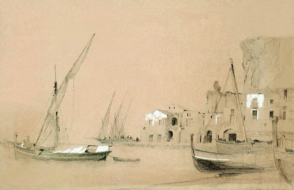 Sorrento. Sea view (1842).