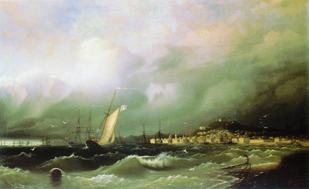 View of Feodosiya (1845).