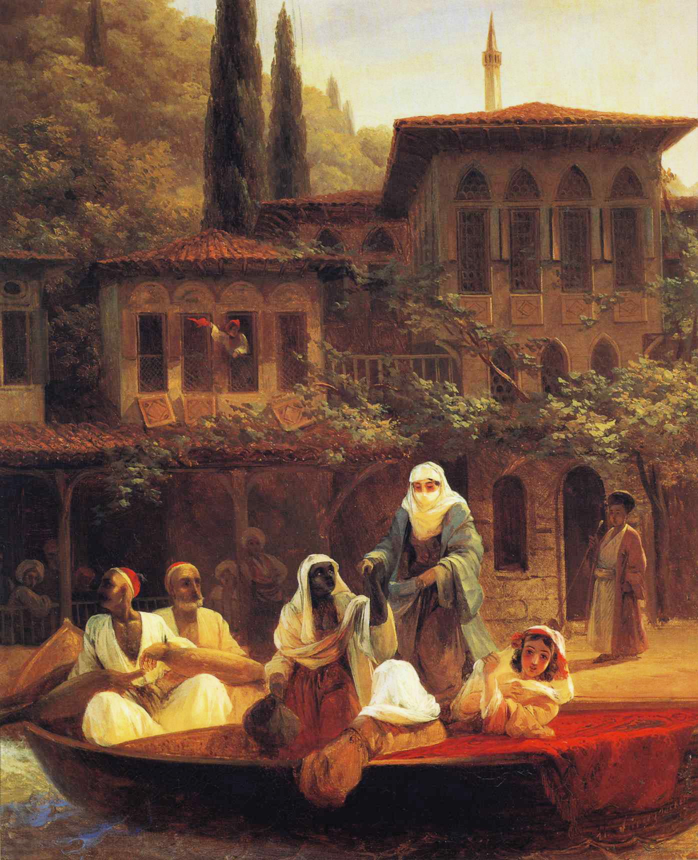 Boat Ride by Kumkapi in Constantinople (1846).