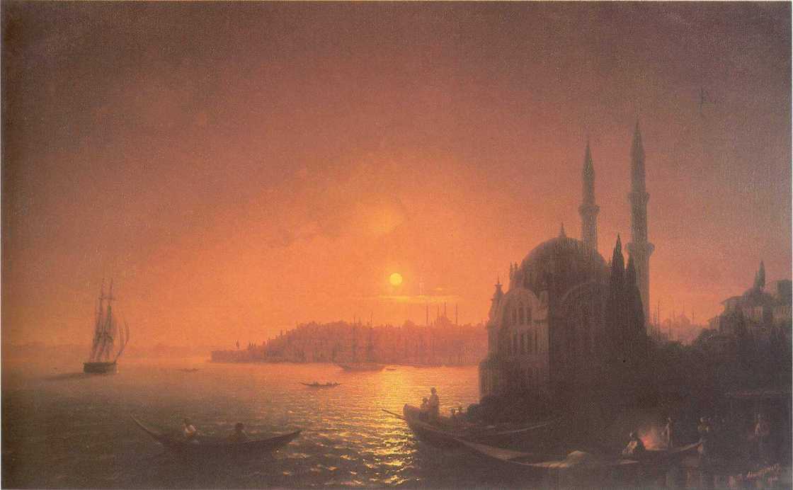 View of Constantinople by Moonlight (1846).