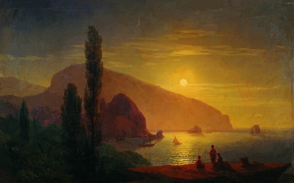 Night in the Crimea. View of Ayu-Dag (1850).