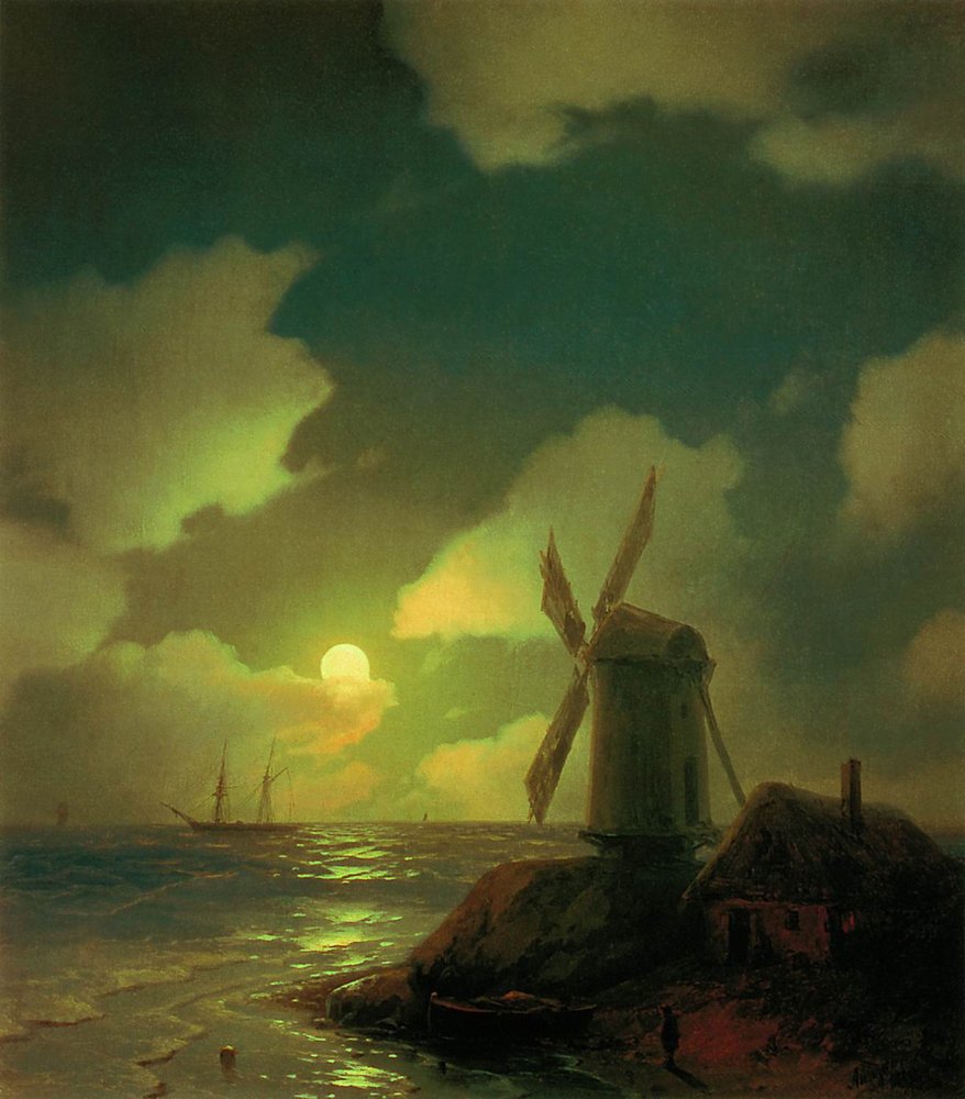 Windmill on the Sea Coast (1851).