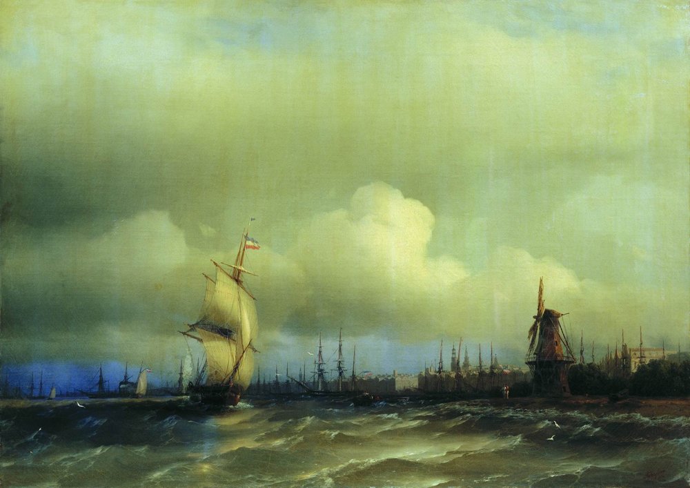 View of Amsterdam (1854).