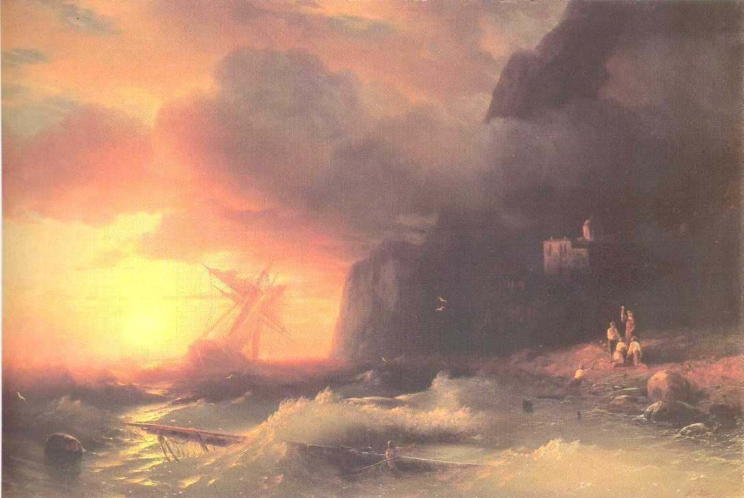The Shipwreck near mountain of Aphon (1856).