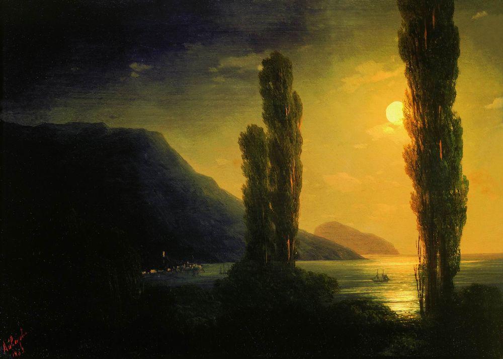 Moonlit night near Yalta (1863).