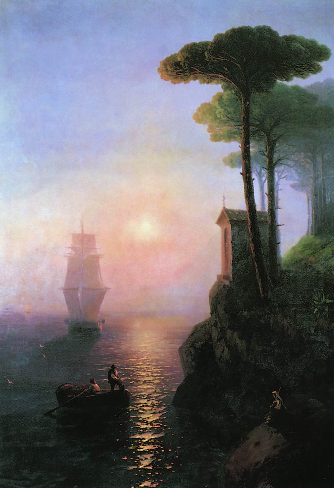 Misty morning in Italy (1864).