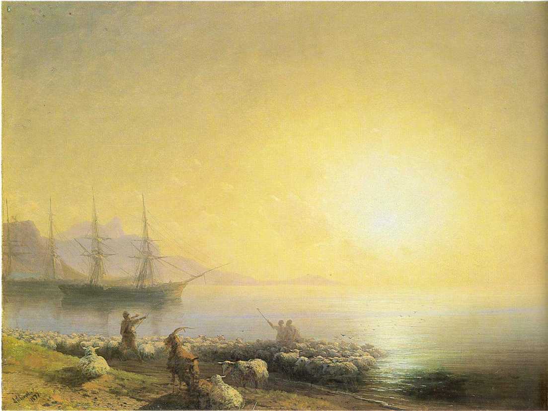 Bathing of a sheeps (1877).