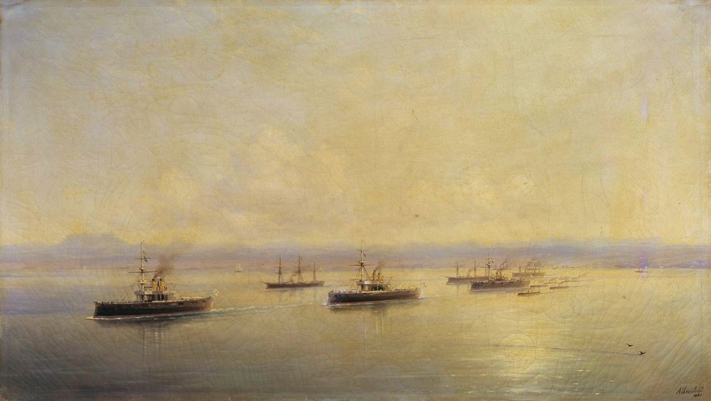Fleet in Sevastopol (1890).