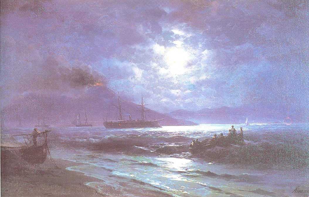The Bay of Naples by Moonlight (1892).
