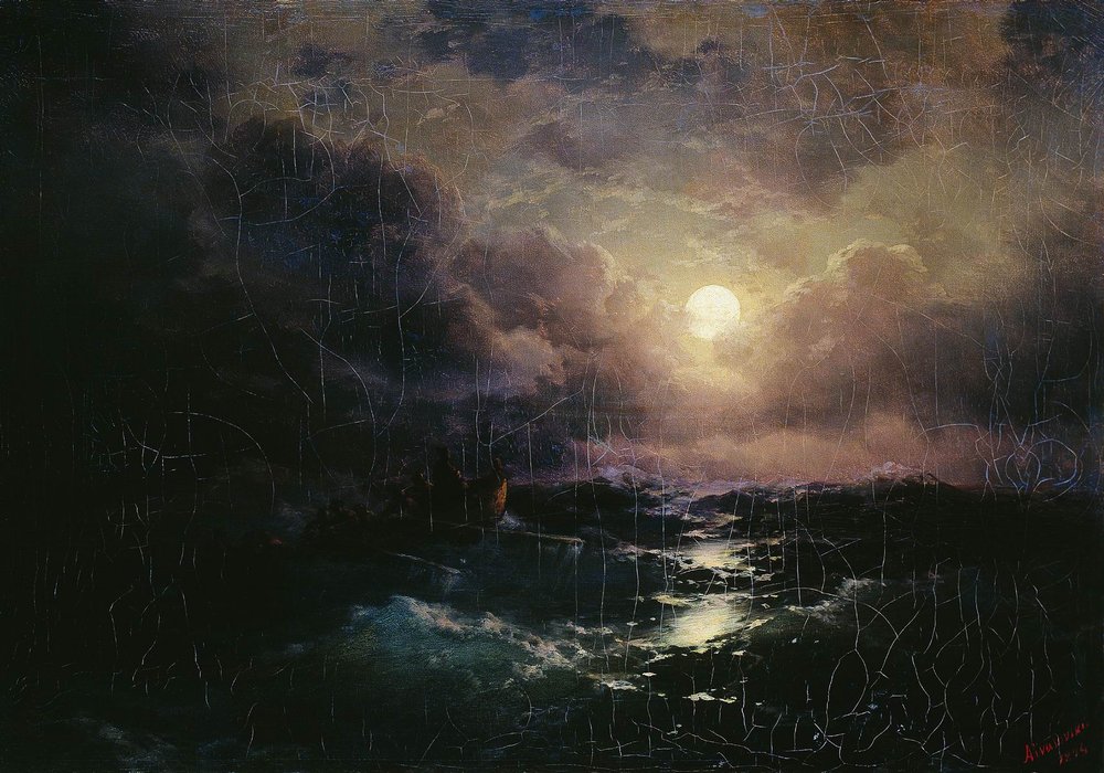 After the storm. Moonrise (1894).