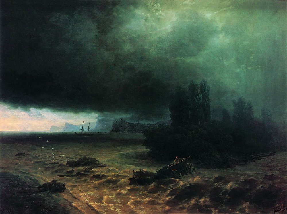 Downpour in Sudak (1897).