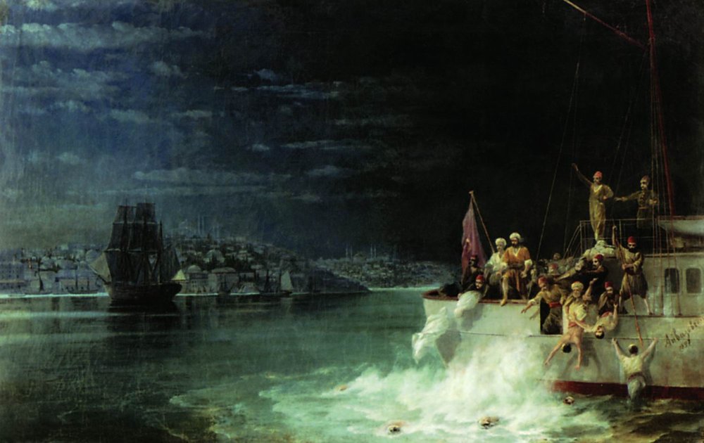 Night. Tragedy in the Sea of Marmara (1897).