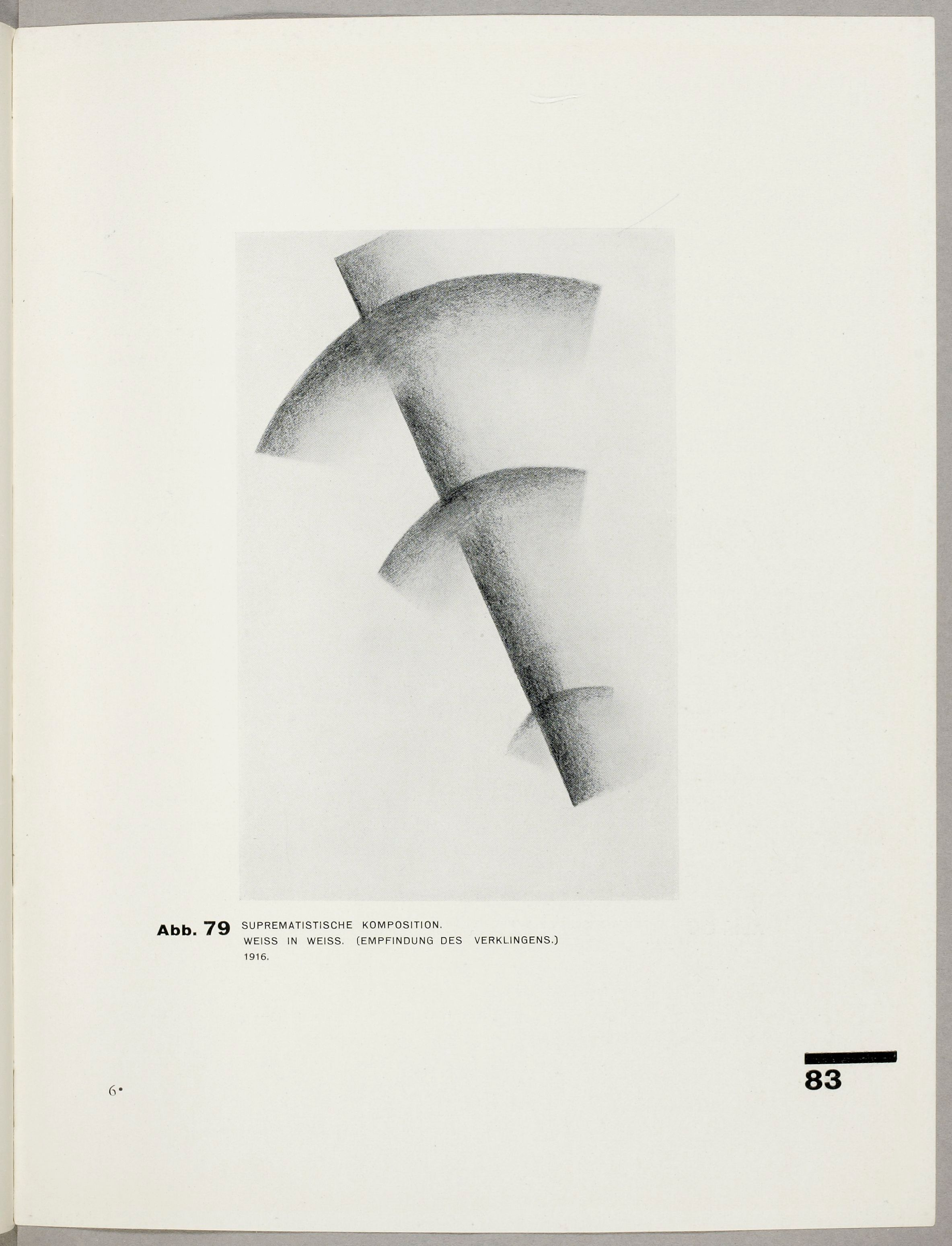 Suprematistic composition. White in white. (Feeling of fading away.) (1927).
