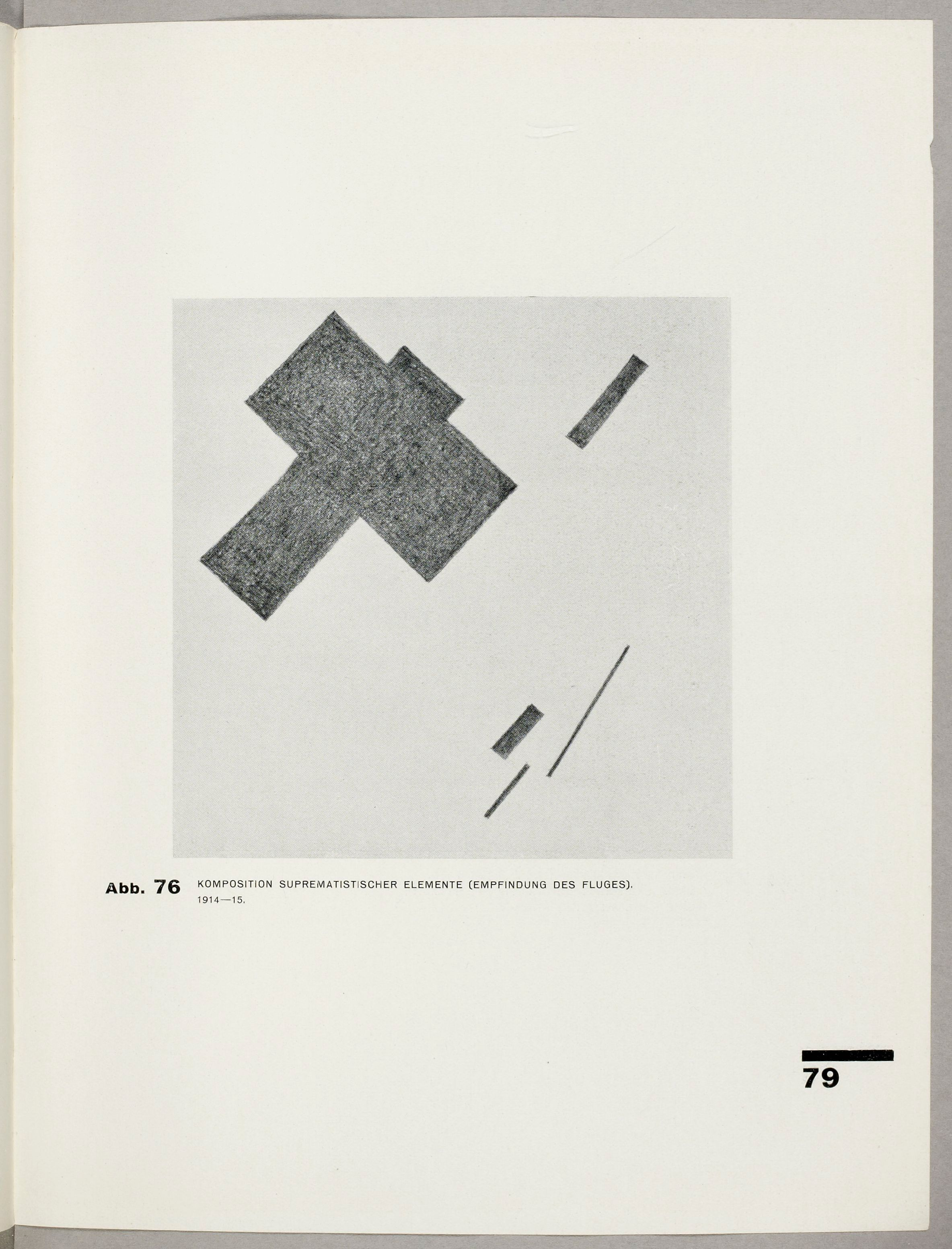 Composition suprematistic elements (Feeling of the flight) (1927).