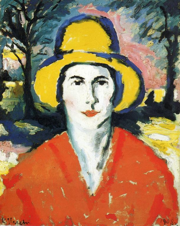 Portrait of Woman in Yellow Hat (1930).