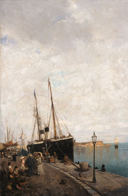 At the Jetty (1875).