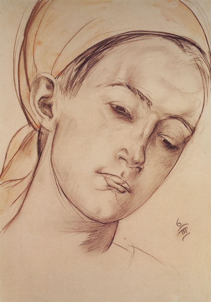 Female head (1913).