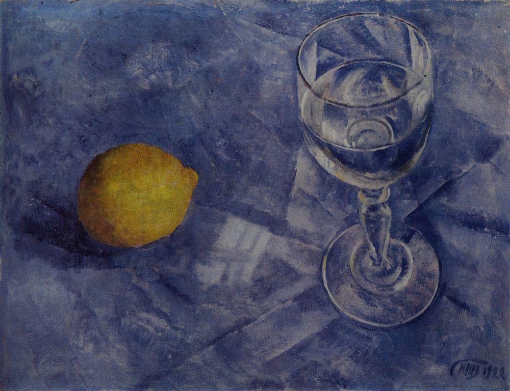 Glass and lemon (1922).