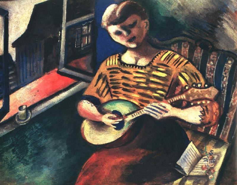 Lisa with a Mandolin (1914).