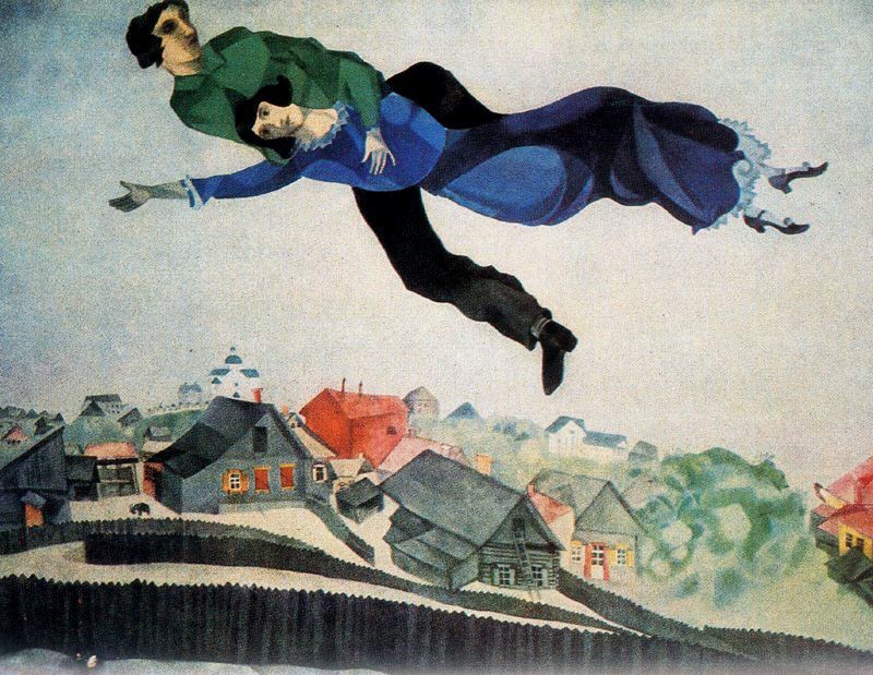 Over the town (1918).