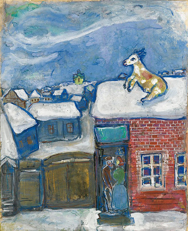 A village in winter (1930).