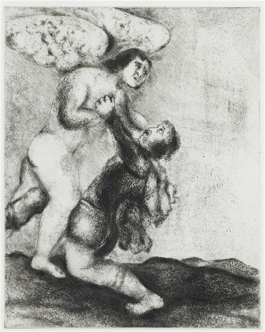Jacob wrestling with the angel (Genesis, XXXII, 24 30) (1931).