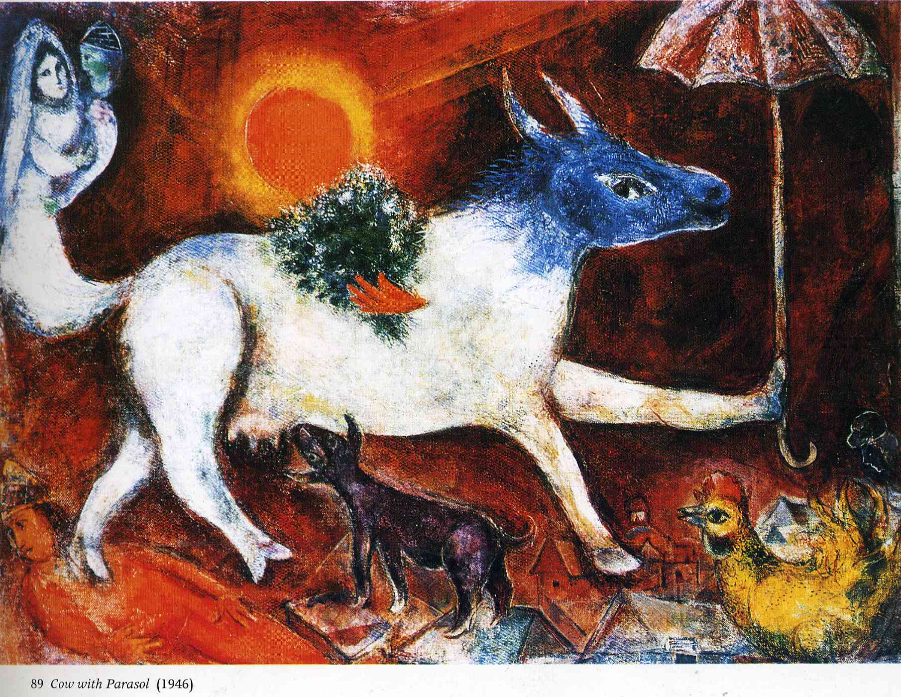Cow with Parasol (1946).