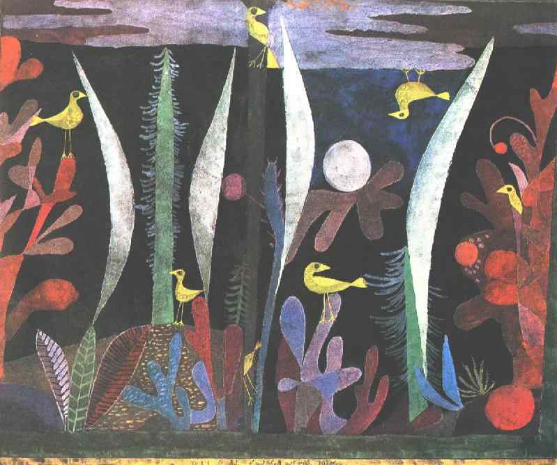 Landscape with Yellow Birds (1923).