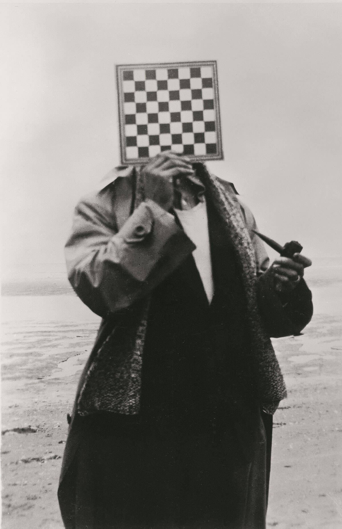 The Giant. Paul Nougé (poet and founder of surrealism in Belgium) on the Belgian Coast (1937).