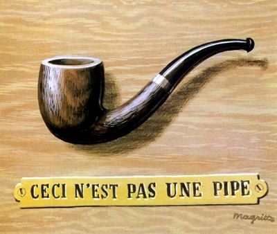 The treachery of images (This is not a pipe) (1966).