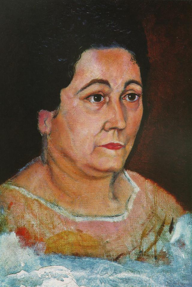 Portrait of the Artist's Mother, Dofia Felipa Dome Domenech De, Dali (1920).