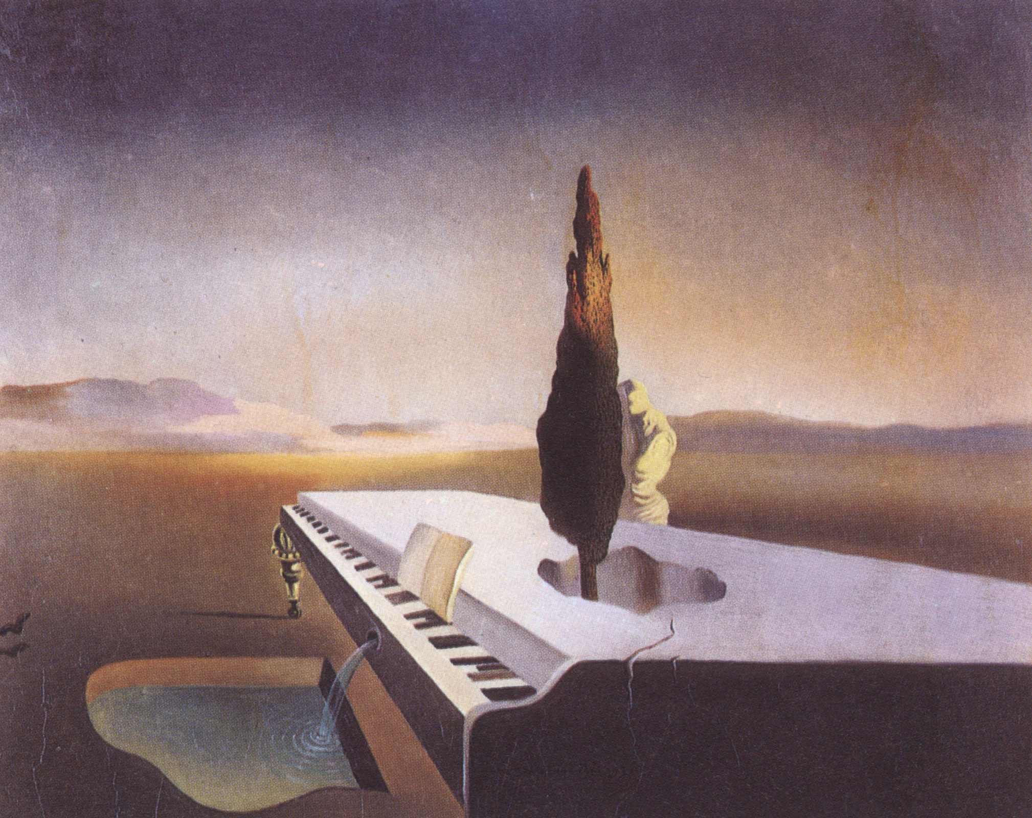 Necrophiliac Fountain Flowing from a Grand Piano (1933).