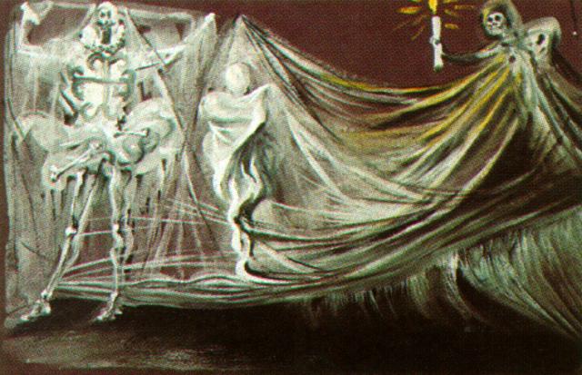 Design for the Death Scene in 'Don Juan Tenorio' (1950).