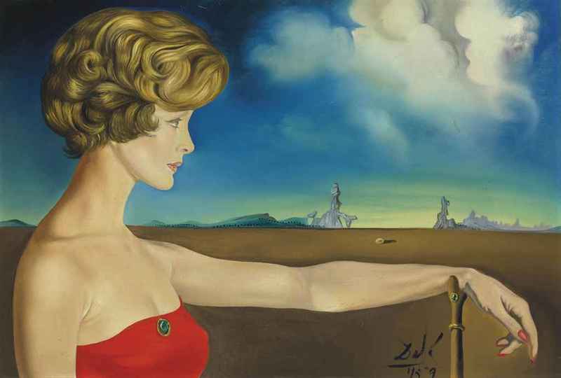 Jeune Femme Dans Un Paysage (1959).