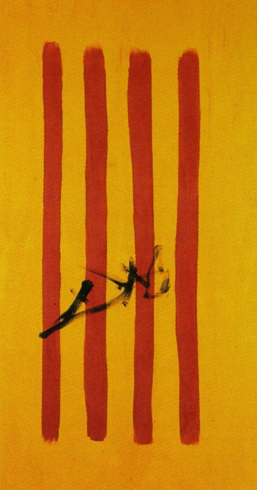 The Dalinian Senyera (Catalonian National Flag) (1970).