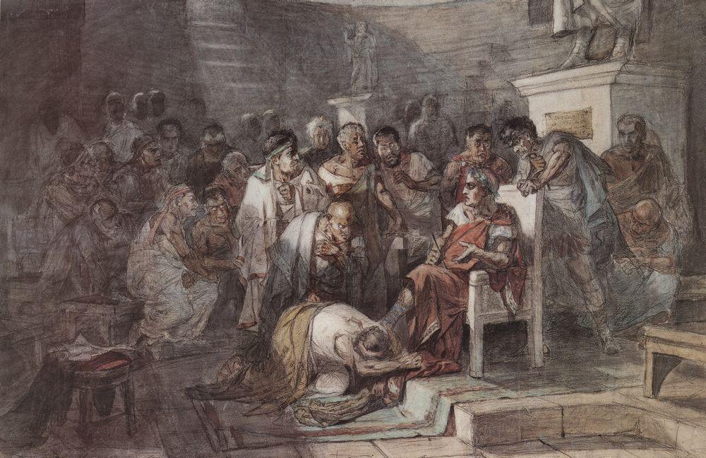 Assassination of Julius Caesar (1875).