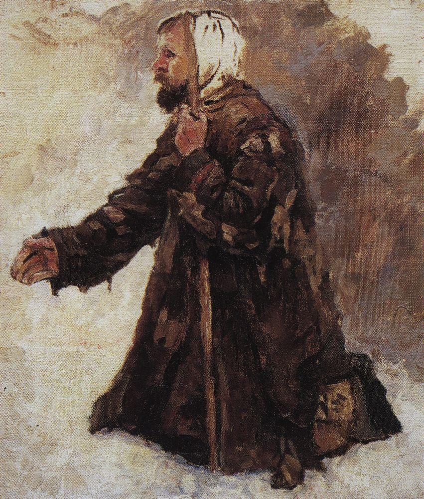 Kneeling beggar (1886).