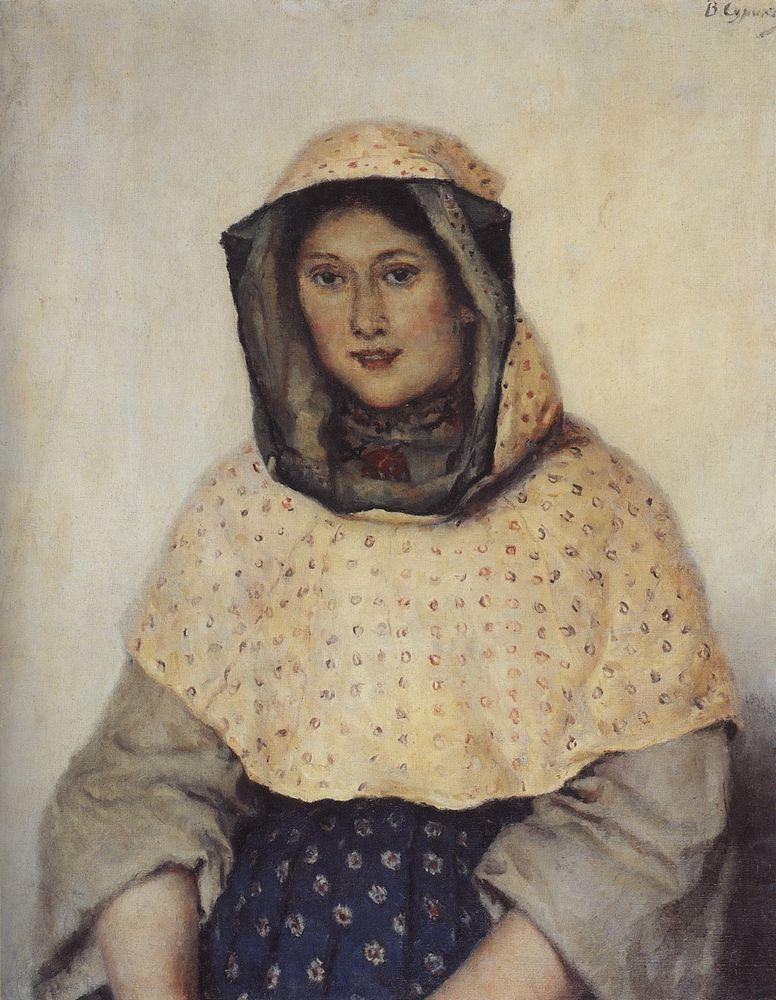 Portrait of T. K. Domozhilova (1891).