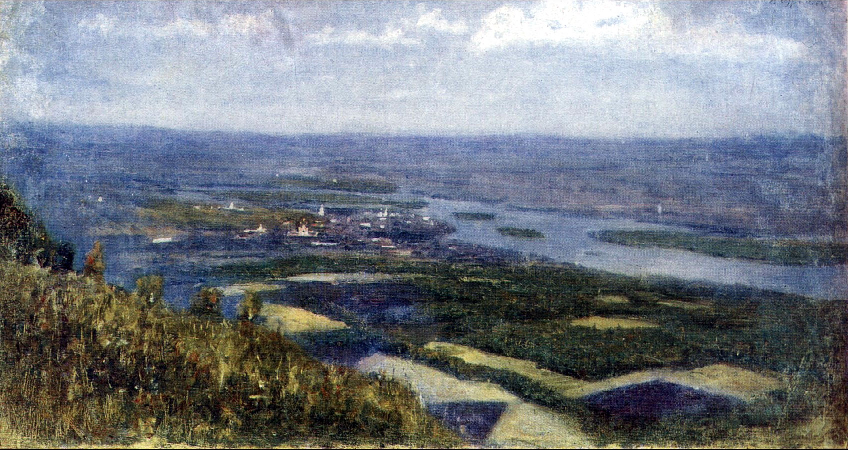 View of Krasnoyarsk from knoll (1892).