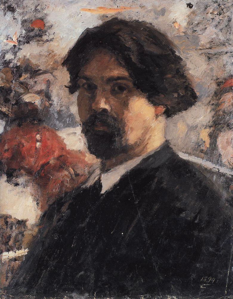 Self-Portrait against the background of picture 