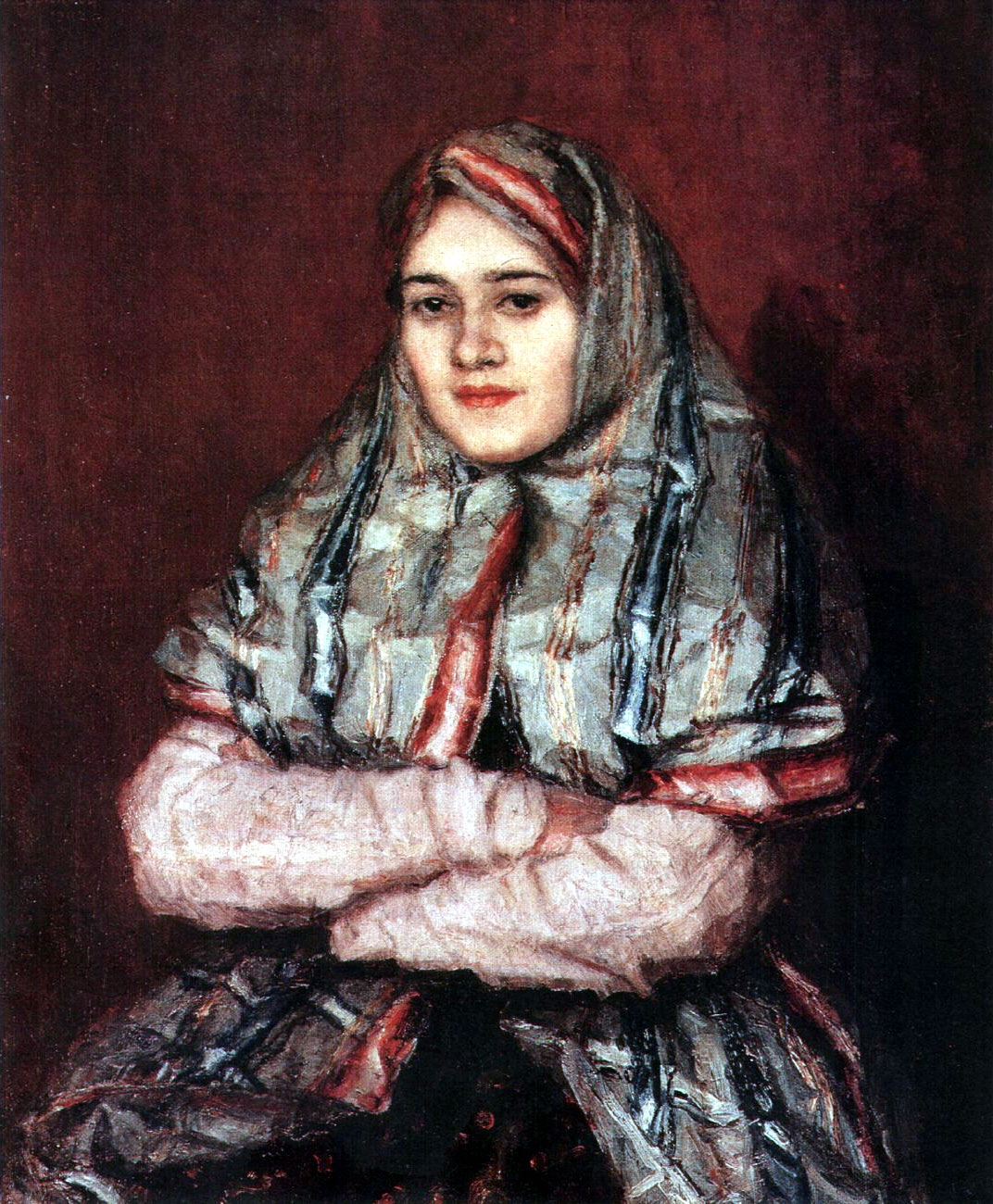 Townswoman. Portrait of Alexandra I. Yemelyanova nee Schrader (1902).