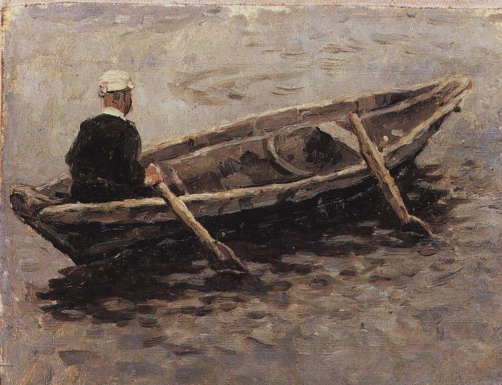On boat (Study to 