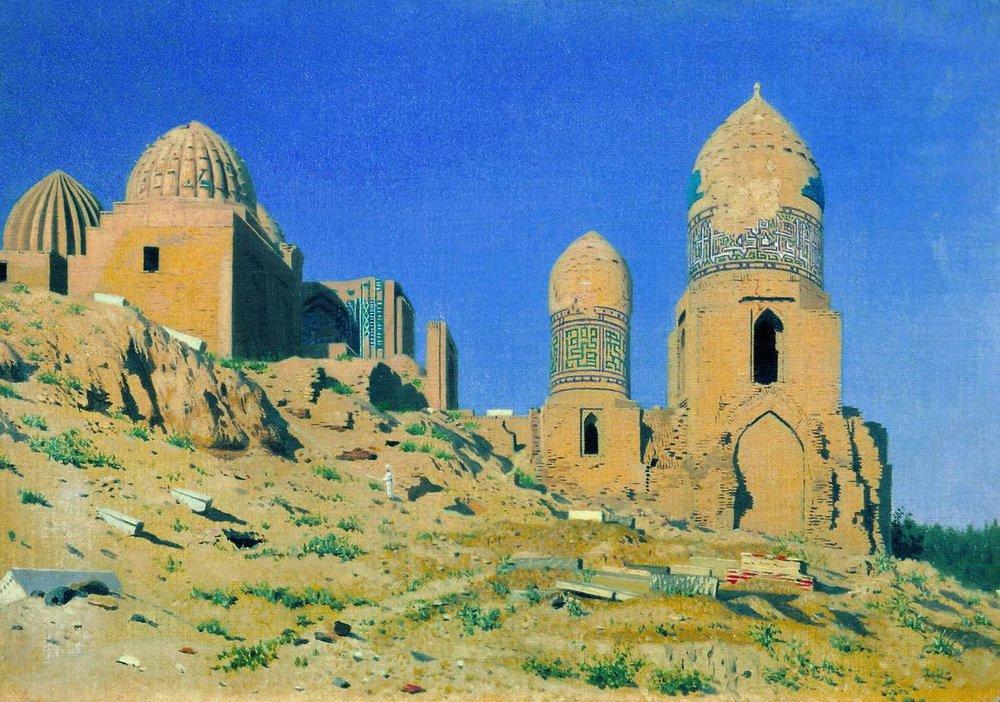 Mausoleum of Shah-i-Zinda in Samarkand (1870).
