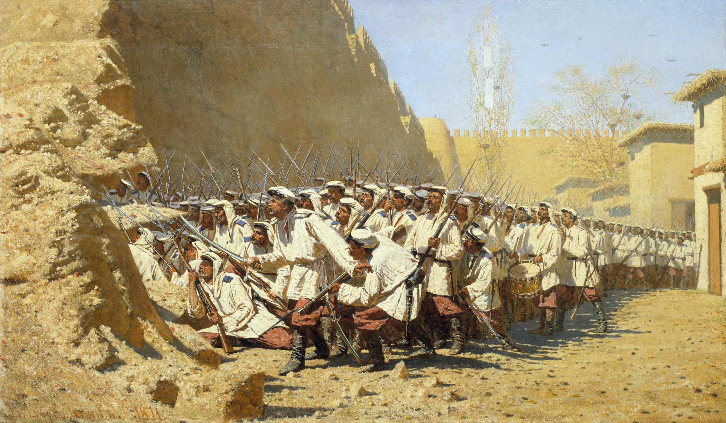 At the Fortress Walls. Let them Enter (1871).