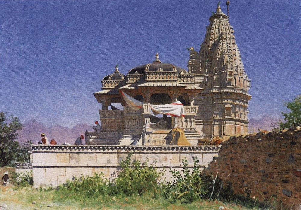 Brahminic temple in Adelnure (1876).